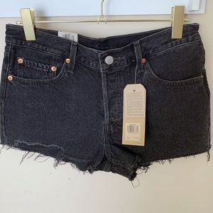 Levis 501 black shorts
